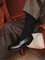 【Tabio MEN】【ベストセラー】 9×2リブソックス クロ