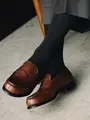 【Tabio MEN】【ベストセラー】 9×2リブソックス スミクロ