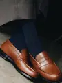 【Tabio MEN】【ベストセラー】 9×2リブソックス コン