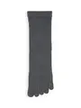【Tabio MEN】ゴム無light 五本指レギュラー(25.0〜27.0cm) チャコールグレーモク