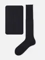 【Tabio MEN】【定番】 9×2リブロングホーズ(27.0~29.0cm) ノウコン