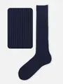 【Tabio MEN】パワーフィットハイソックス ネイビー