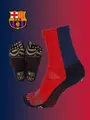 FC Barcelona FootBall 五本指ソックス Msize エンジ