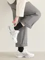 【WEB限定】上品な大人カラーリブショートソックス クロ