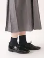 【WEB限定・ドライタッチ】絶妙な丈のリブショートソックス ネイビー