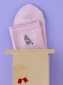 【WEB限定】プチギフト ねこ刺繍アメリブショートソックス グレイッシュピンク+アメショ