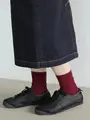 【WEB限定40色】オールシーズン履けるカラフルソックス ワイン