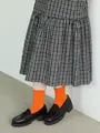 【WEB限定40色】オールシーズン履けるカラフルソックス オレンジ