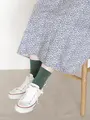 【WEB限定40色】オールシーズン履けるカラフルソックス マットグリーン