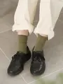 【WEB限定40色】オールシーズン履けるカラフルソックス カーキ