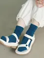 【WEB限定40色】オールシーズン履けるカラフルソックス ターコイズブルー