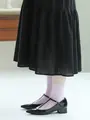 【WEB限定40色】オールシーズン履けるカラフルソックス パウダーパープル