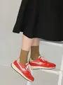 【WEB限定】すっきり細見え1×1リブソックス キャメルベージュ