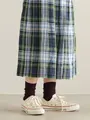 【WEB限定】すっきり細見え1×1リブソックス コゲチャ