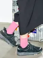 【WEB限定】すっきり細見え1×1リブソックス ピンク