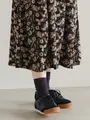【WEB限定】すっきり細見え1×1リブソックス ダークバイオレット