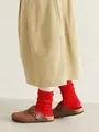 【WEB限定】大人が履けるルーズソックス レッド