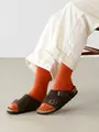 【WEB限定】かかとケアコットンブレンドソックス ダークオレンジ