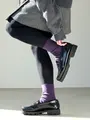 【WEB限定】ラム1×1リブソックス パープル