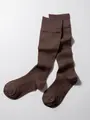 【MAEÉ】コンプレッションソックス / コットンリブタイプ ナチュラルブラウン