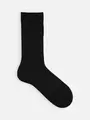 【Tabio MEN】 リッチェルリブクルーソックス（23.0～25.0cm） クロ