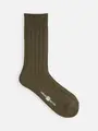 【WEB限定】TABIO'S COTTON 太リブレギュラーソックス(23.0~25.0cm) オリーブ