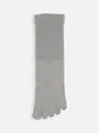 【Tabio MEN】ゴム無light五指レギュラー丈ソックス(23.0~25.0cm) ライトグレーモク