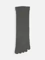 【Tabio MEN】ゴム無light五指レギュラー丈ソックス(23.0~25.0cm) チャコールグレーモク