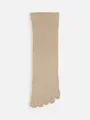 【Tabio MEN】ゴム無light五指レギュラー丈ソックス(23.0~25.0cm) カシミアモク