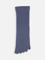 【Tabio MEN】ゴム無light五指レギュラー丈ソックス(23.0~25.0cm) デニムモク