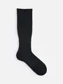 【Tabio MEN】ちょうどいいソフト着圧のノンパイルハイソックス(23.0~25.0cm) マットブラック
