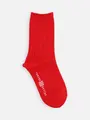 【TABIO’S COTTON】FatRib クルー丈ソックス(19-21㎝) レッド