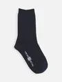 【TABIO’S COTTON】FatRib クルー丈ソックス(19-21㎝) ネイビー