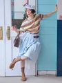 透けホログラムソックス チャ