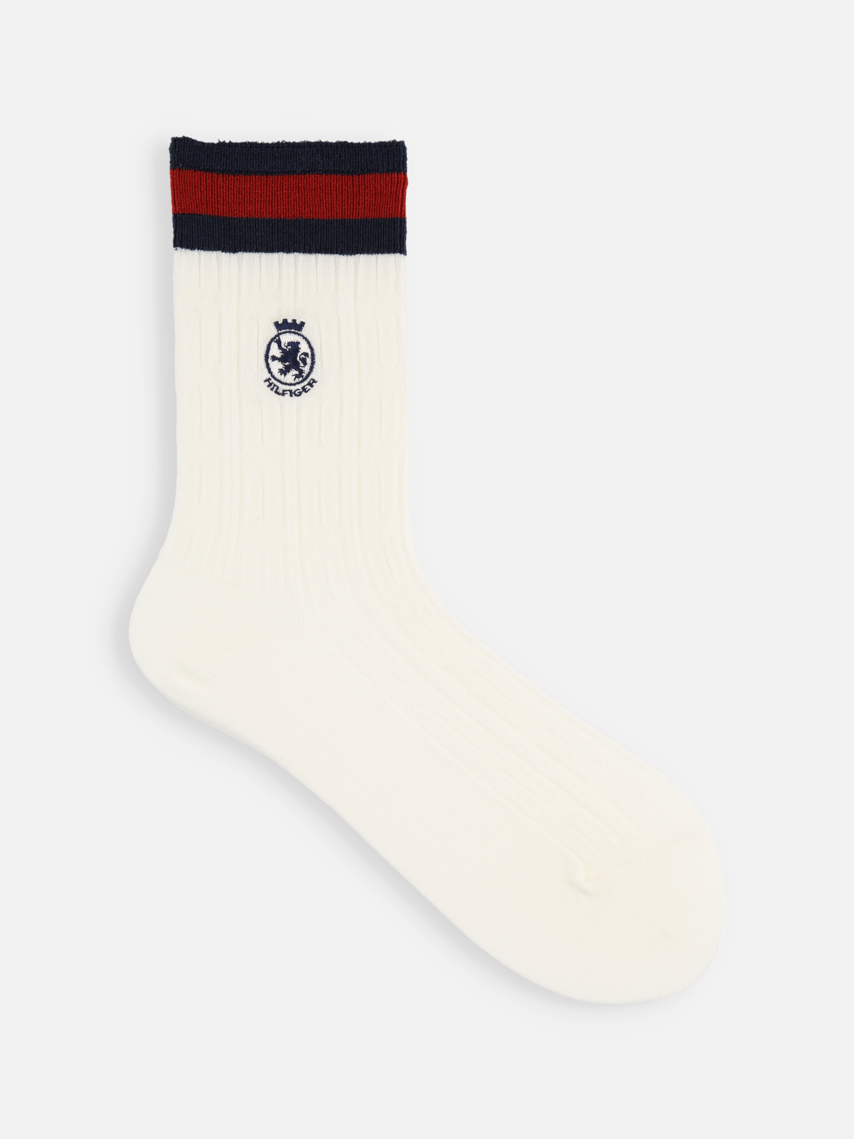 TOMMY HILFIGER チルデンニットエンブレムソックス ( 011140929 