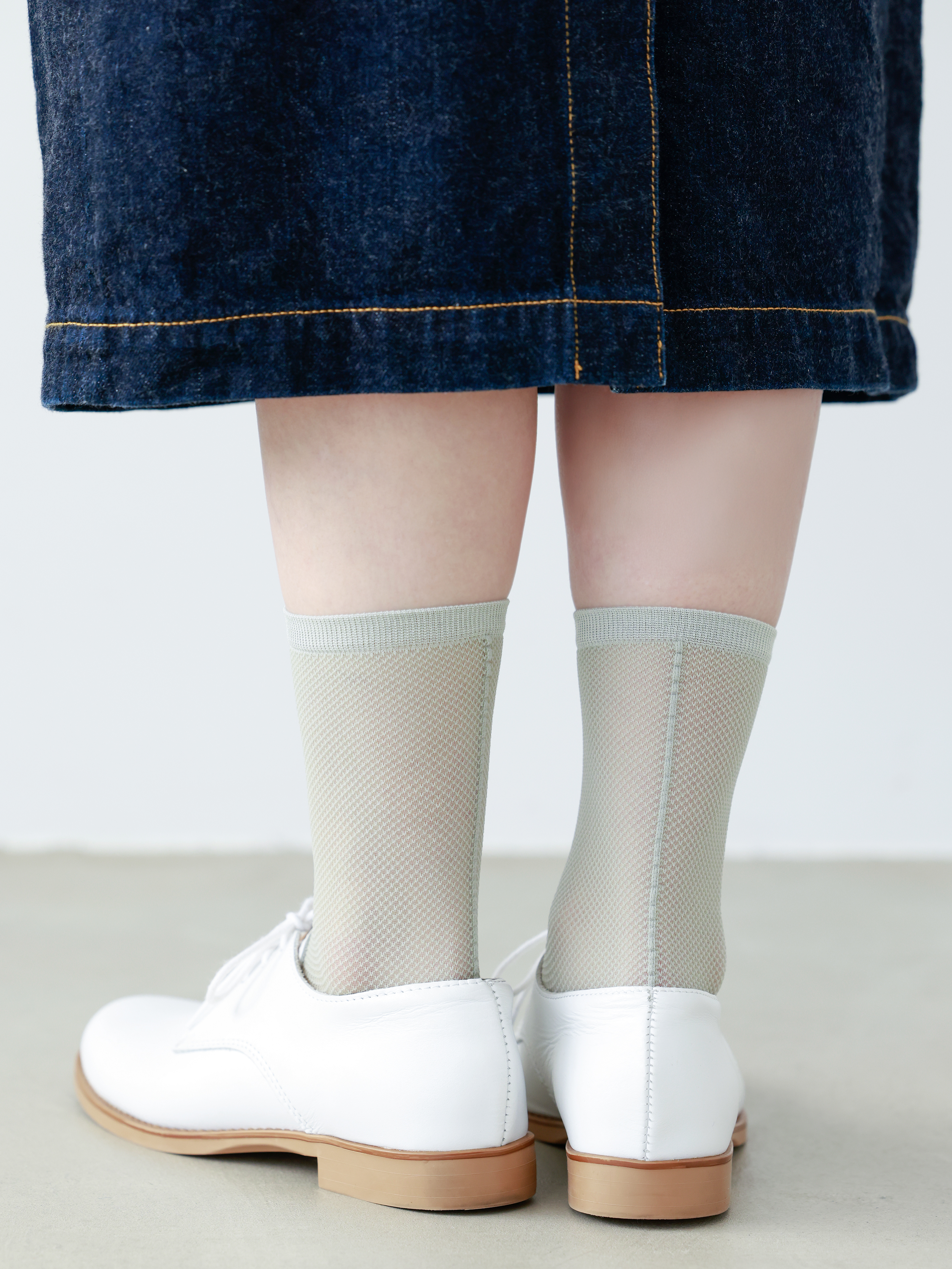 新品未開封　唾奇　靴下　ソックス　Camellia ソックス（ブルー） / ヤナギダマサミ