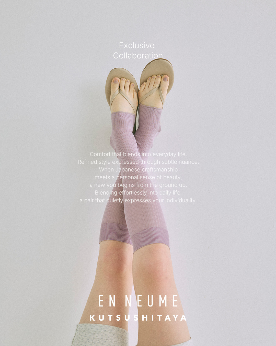 EN NEUME】Sheer Bright Stirrup High Socks ( 011190068 ) | 靴下屋