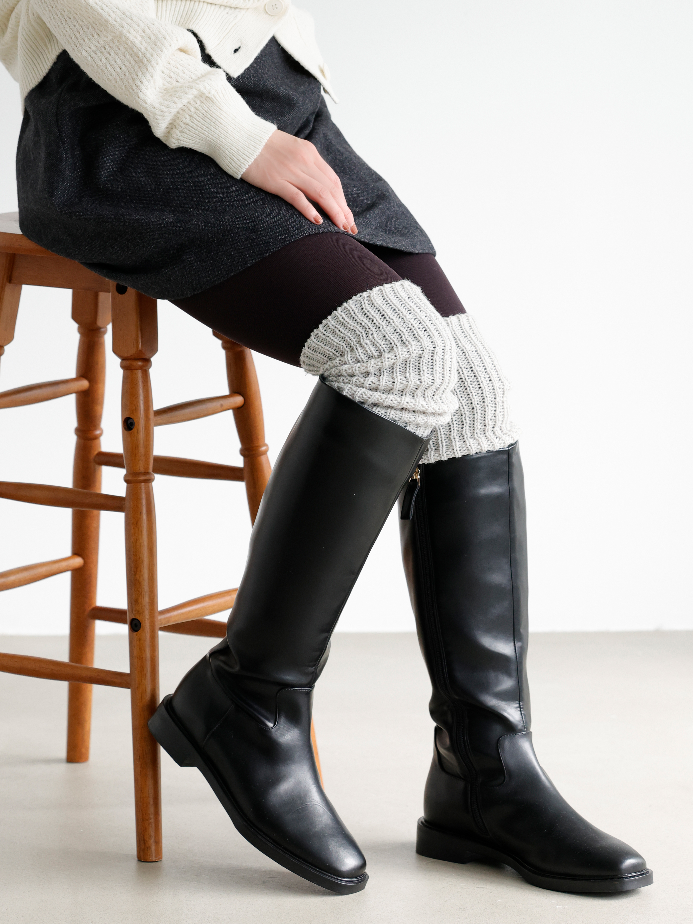 リブバルキーロングレッグウォーマー ( 011400098 ) | 靴下屋公式通販