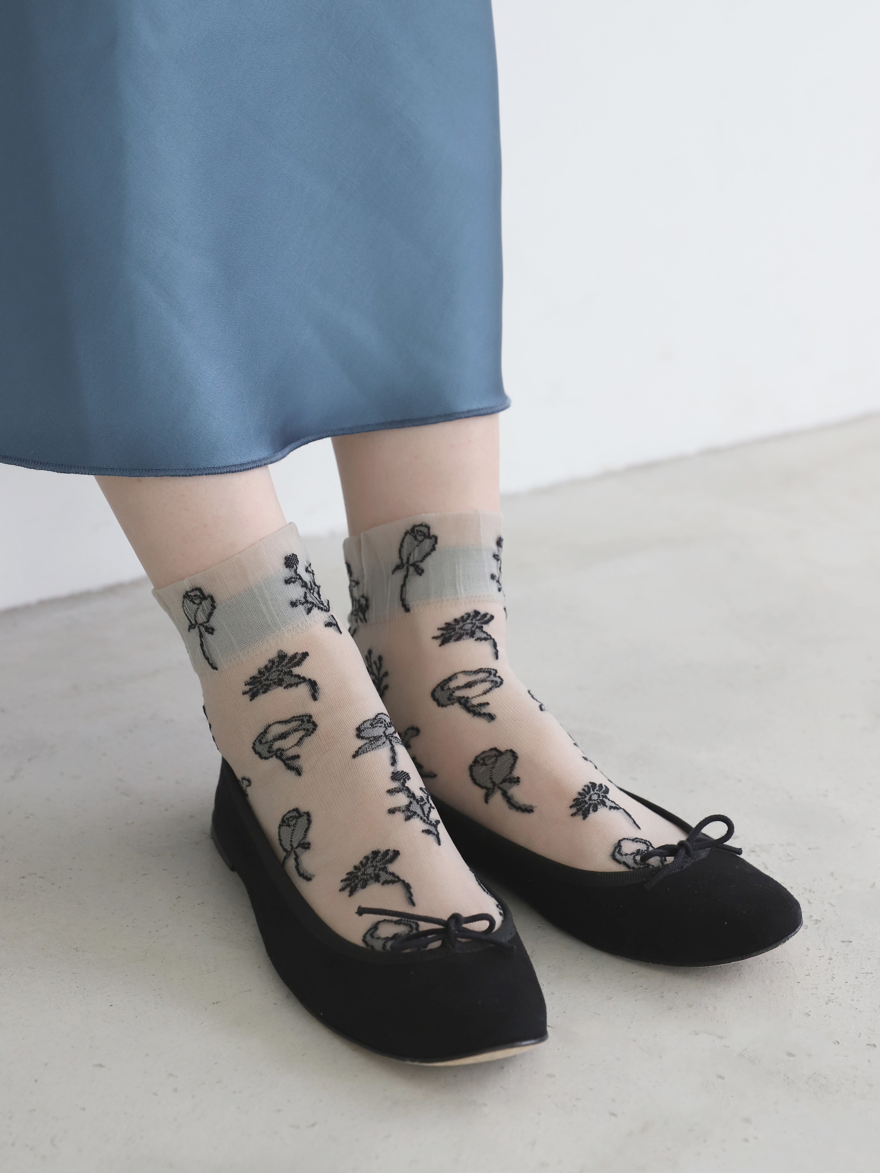 レディースソックス　10足セット　猫柄花柄　くるぶし　ショート　女性用靴下