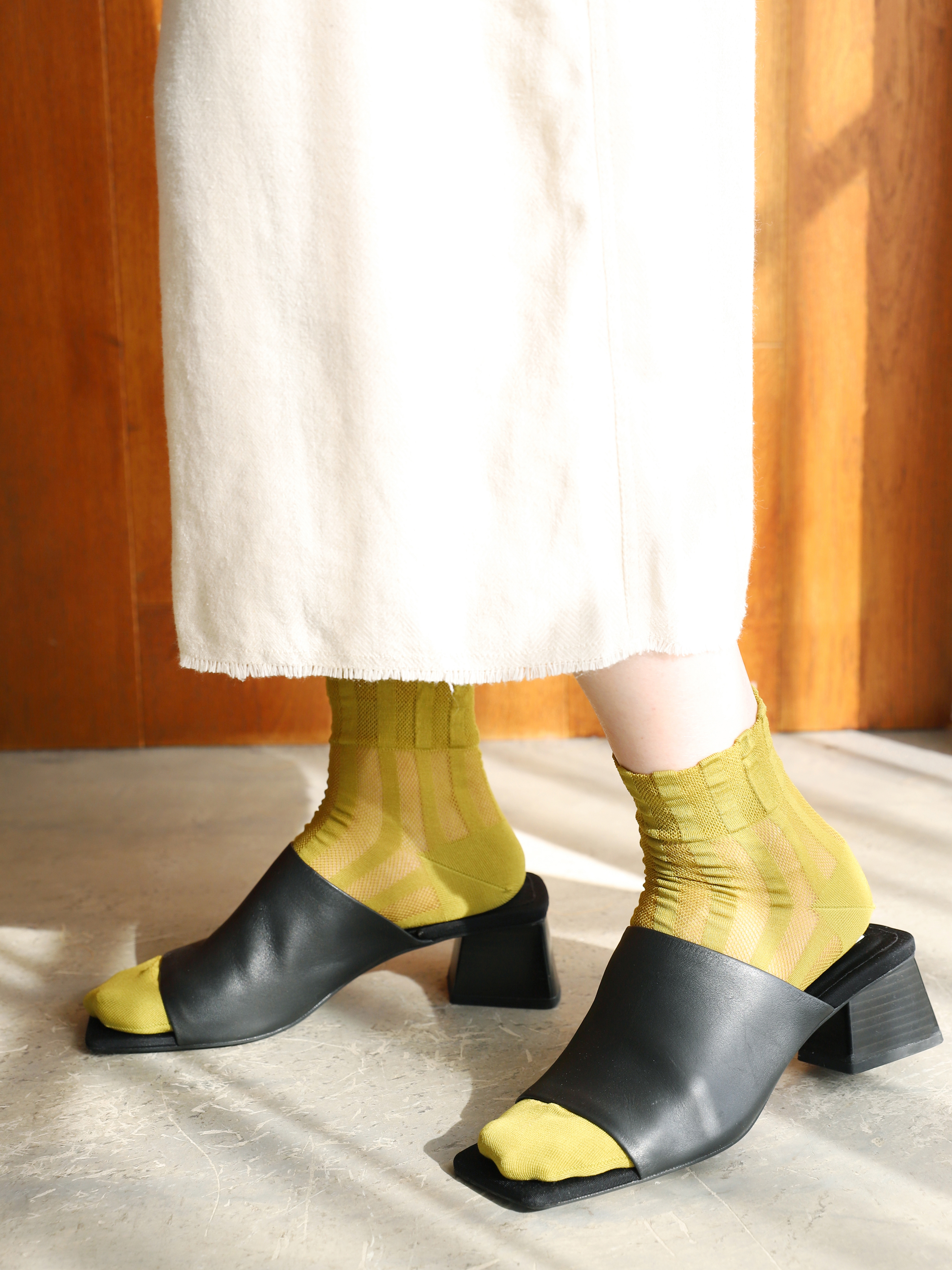 太ストライプメッシュショートソックス ( 021132519 ) | 靴下屋