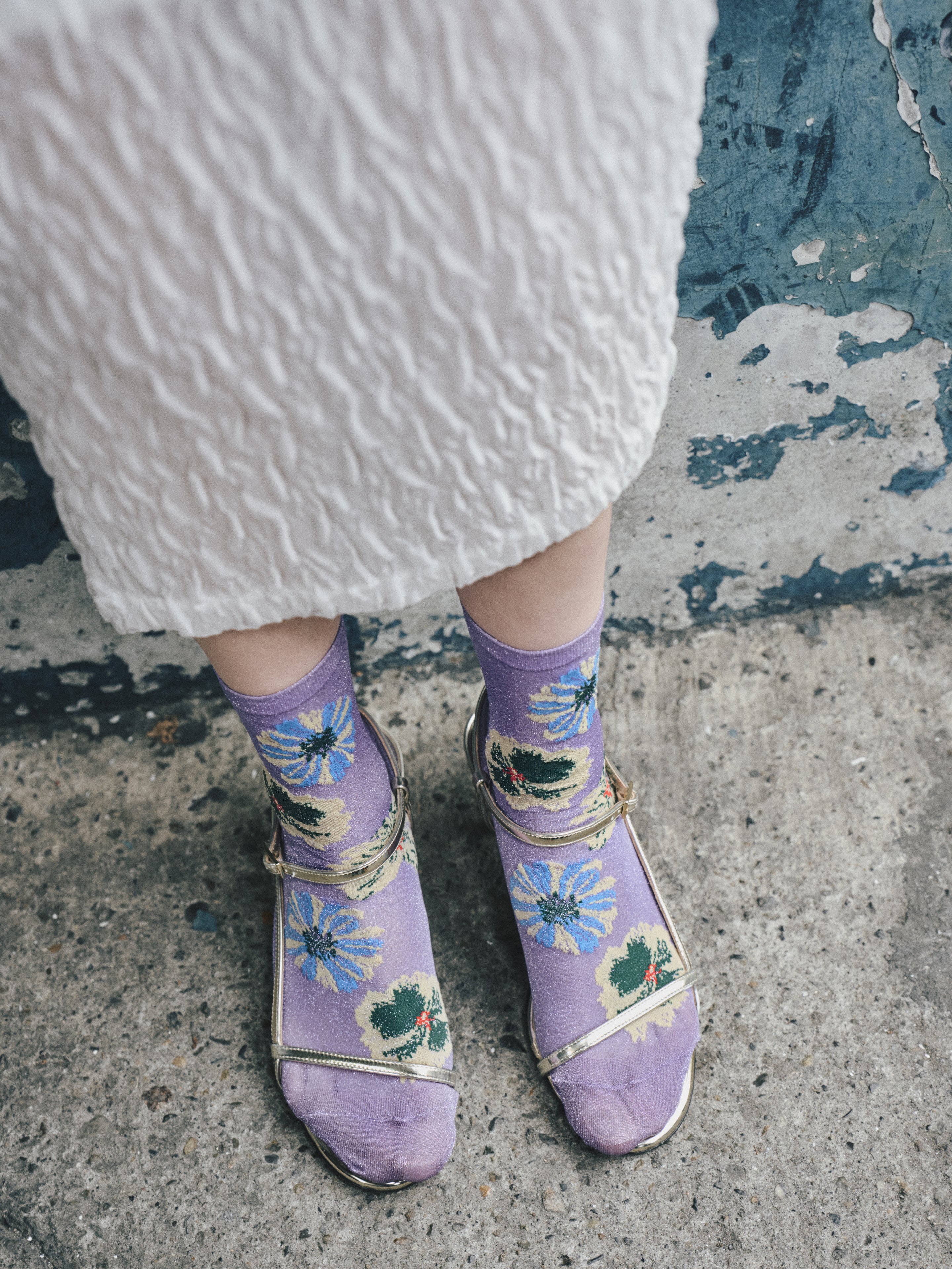 シアーグリッターラメブルームショートソックス ( 021132611 ) | 靴下