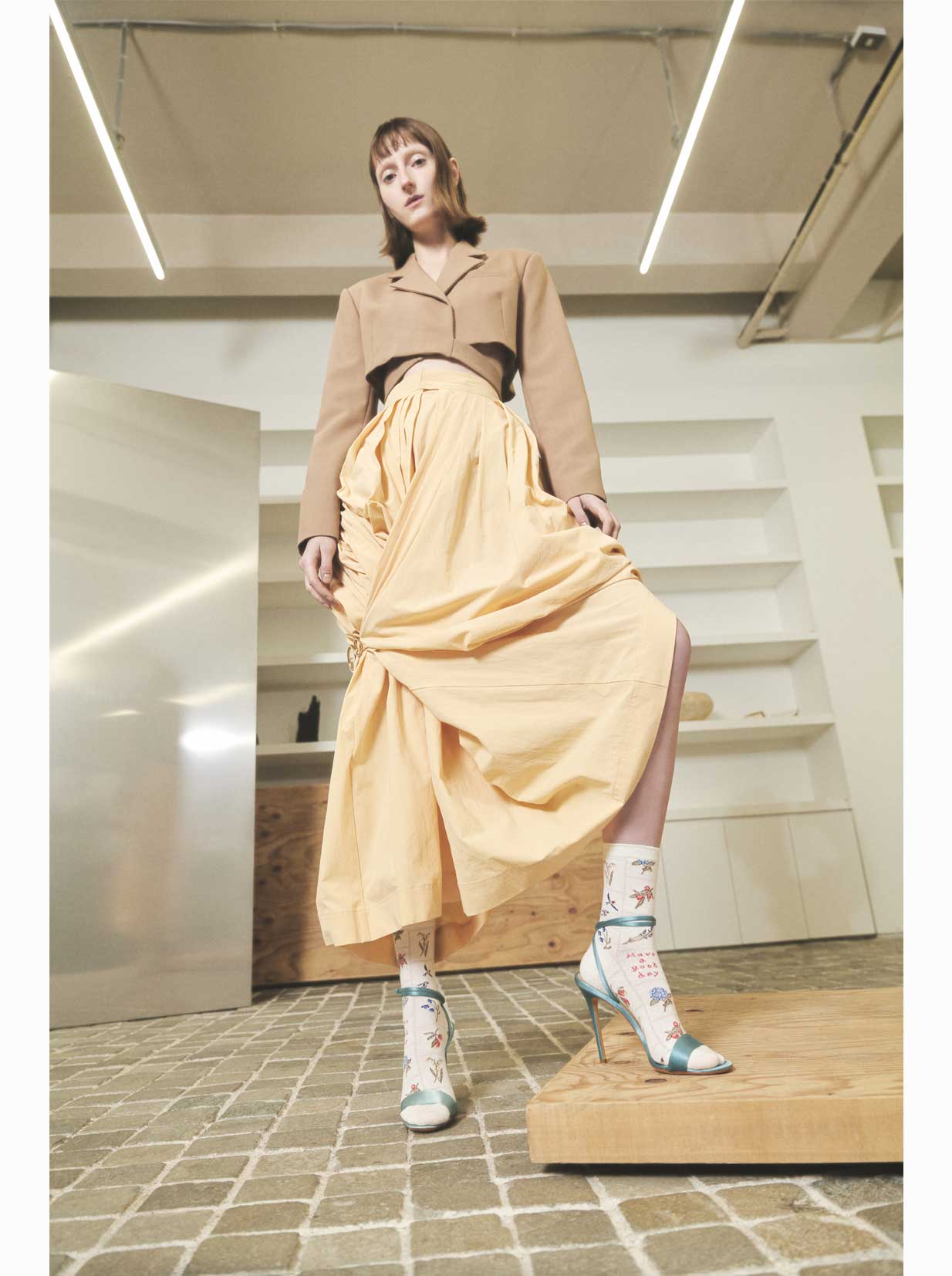 綿麻メッシュパッチワーク柄ショートソックス ( 021140966 綿麻メッシュパッチワーク柄ショートソックス ( 021140966