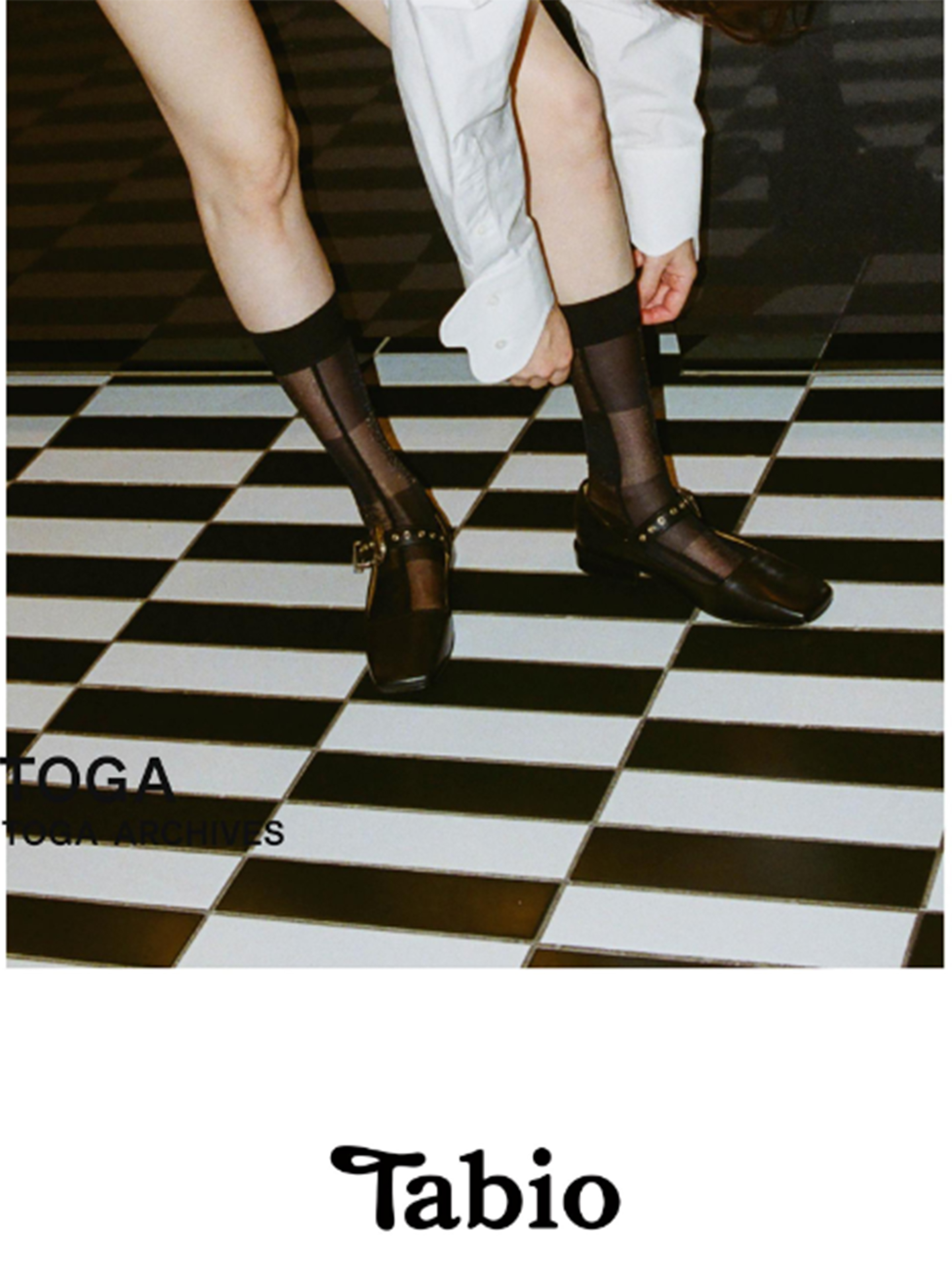 TOGA ブロックシアーソックス ( 021150008 ) | 靴下屋公式通販 Tabio オンラインストア