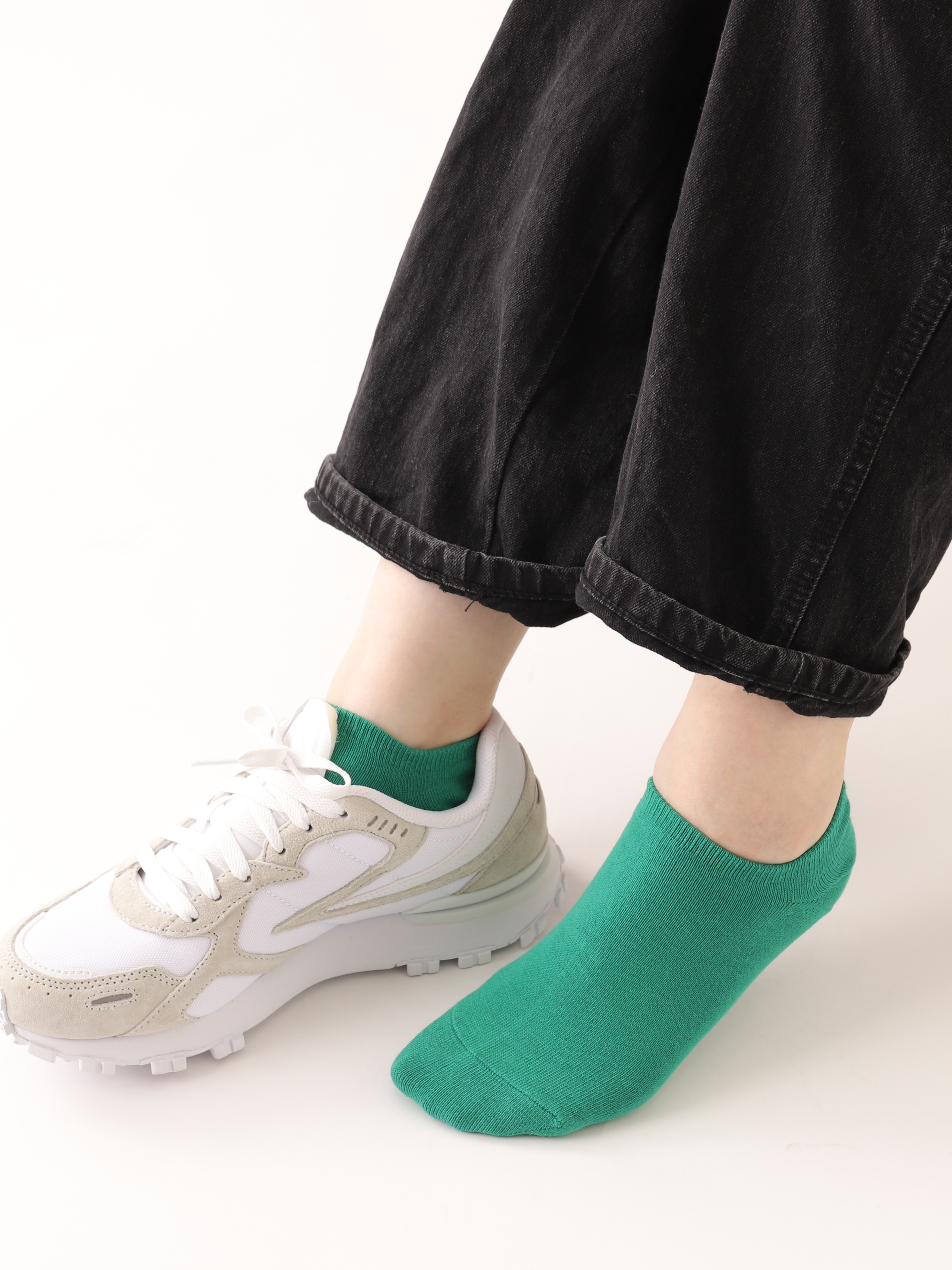 靴下　ソックス　無地　滑り止め　子ども用　大人用　23～25cm　６足セット