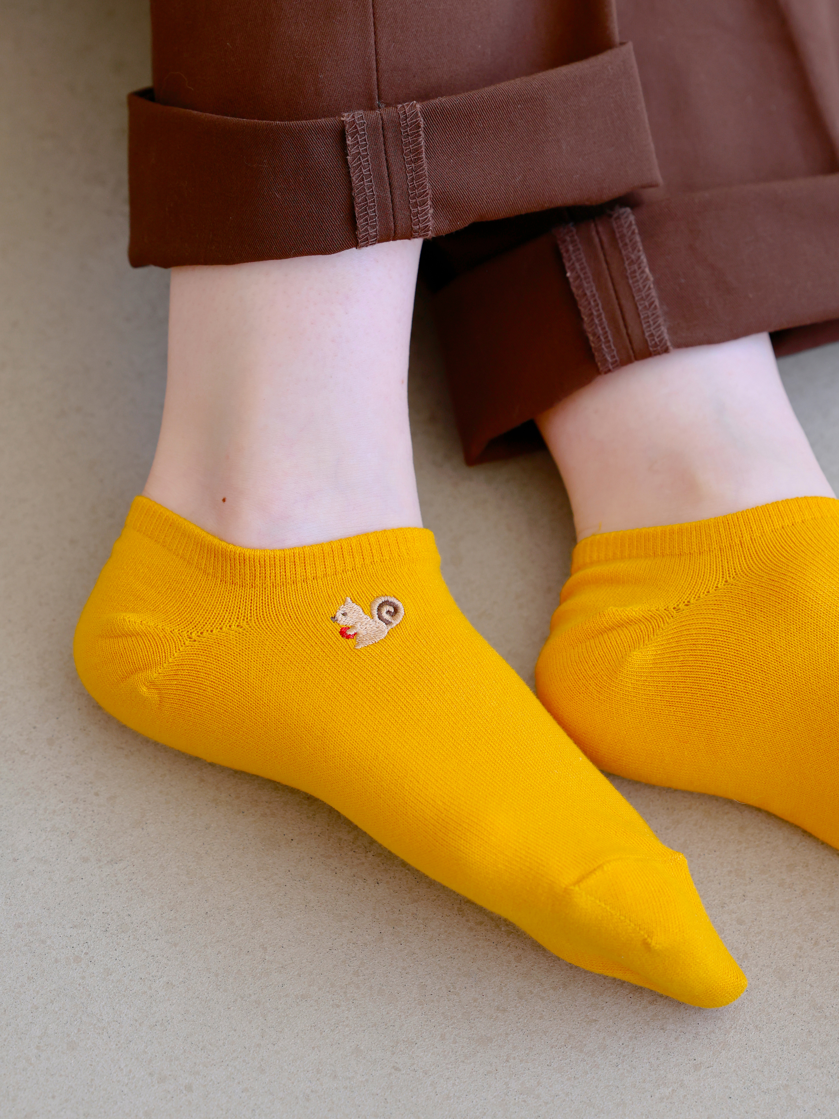 3足1,386円】森のいろいろ刺繍スニーカー用ソックス ( 031120325