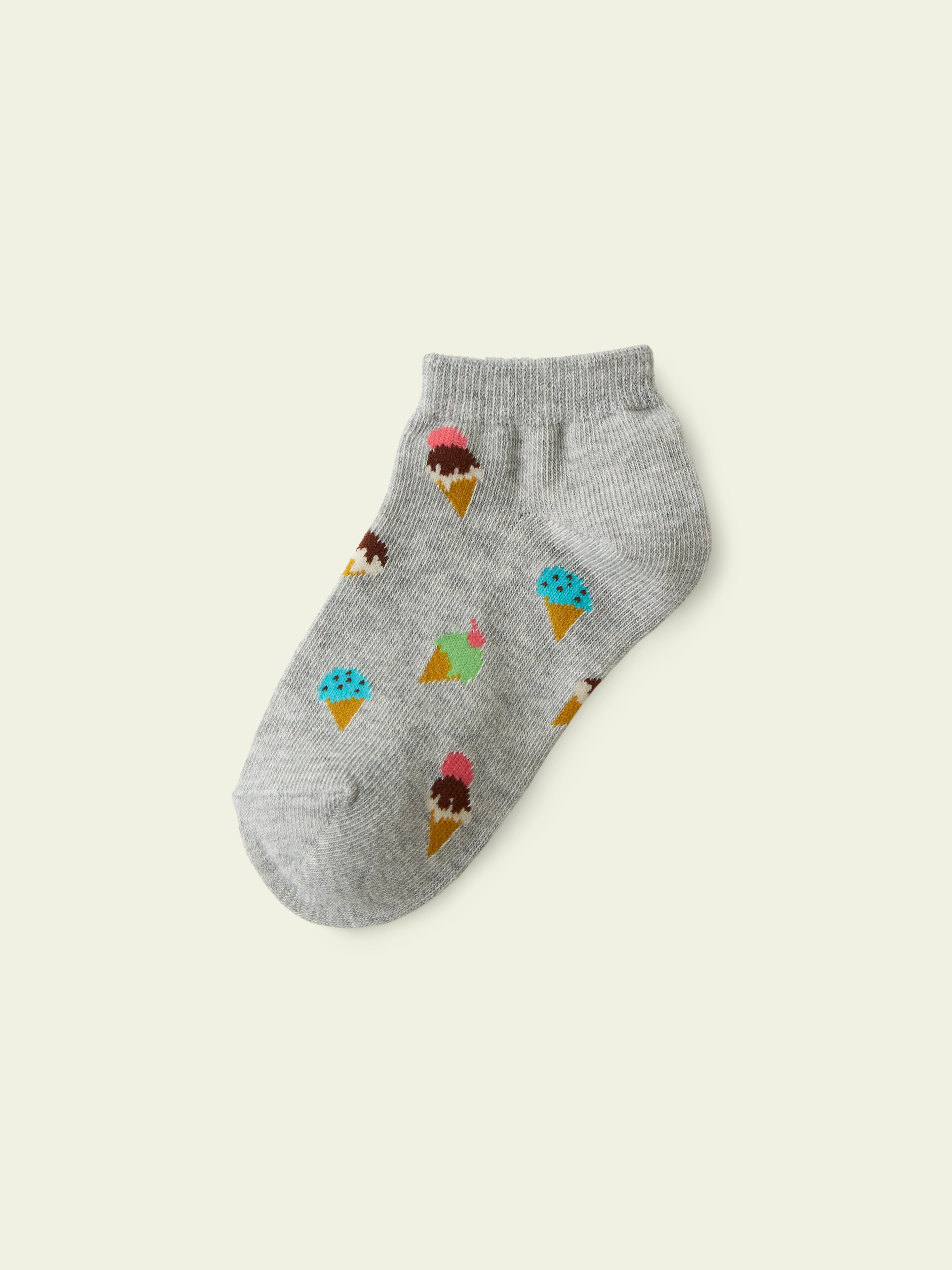 3足1,485円】キッズ アイスクリームスニーカー丈ソックス / 16-18cm