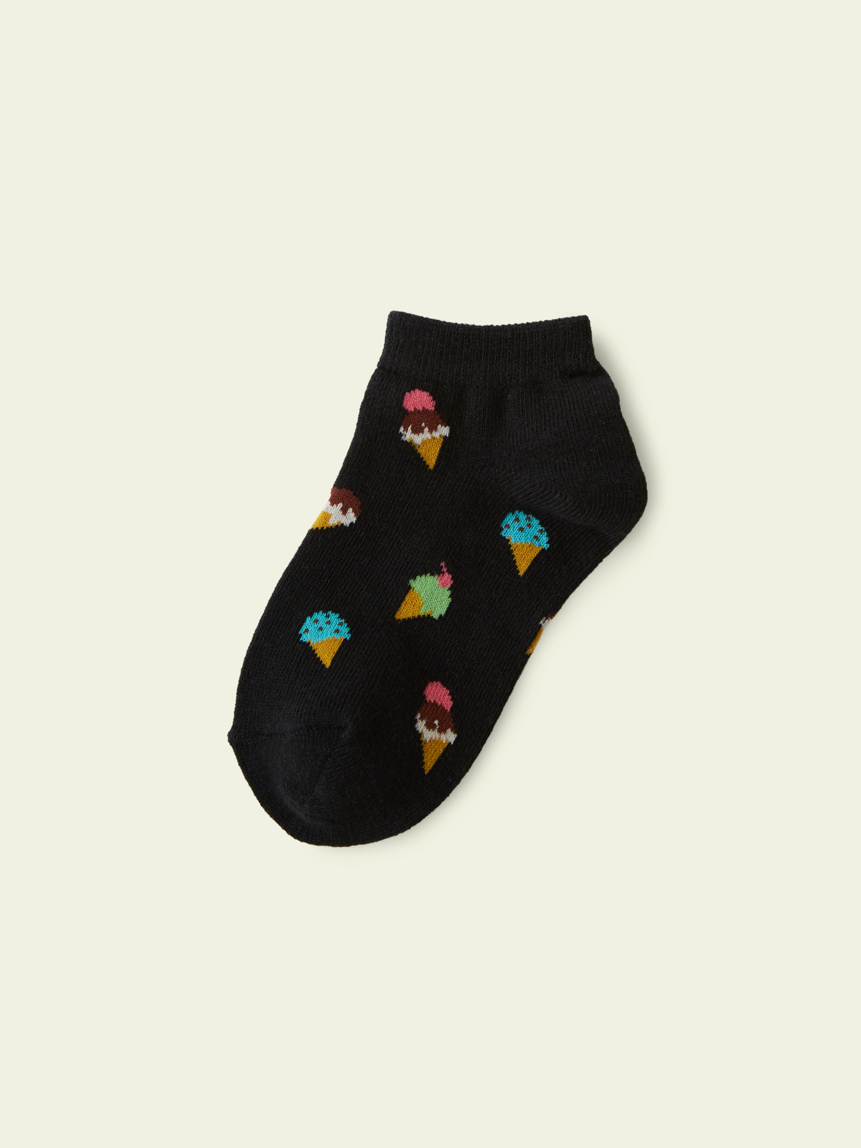 3足1,485円】キッズ アイスクリームスニーカー丈ソックス / 16-18cm