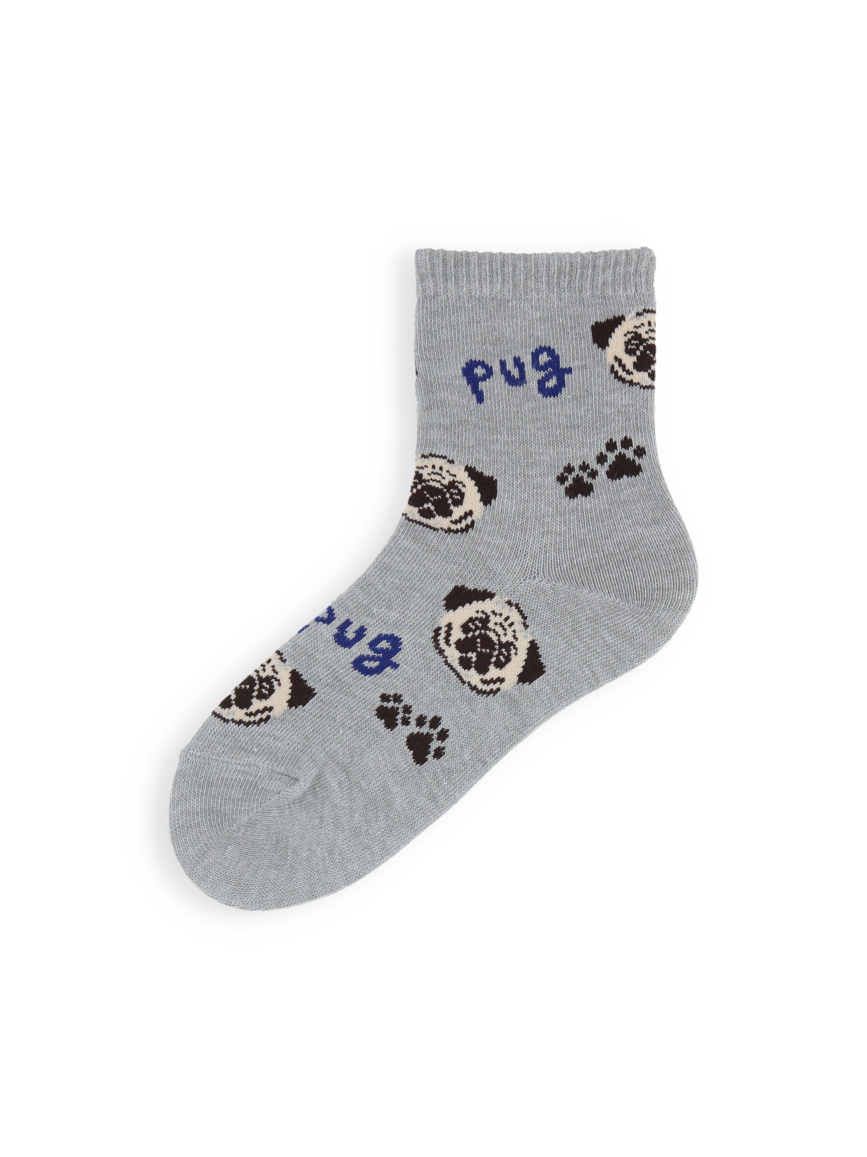 3足1,485円】キッズ I LOVE PUGショートソックス / 16-18cm