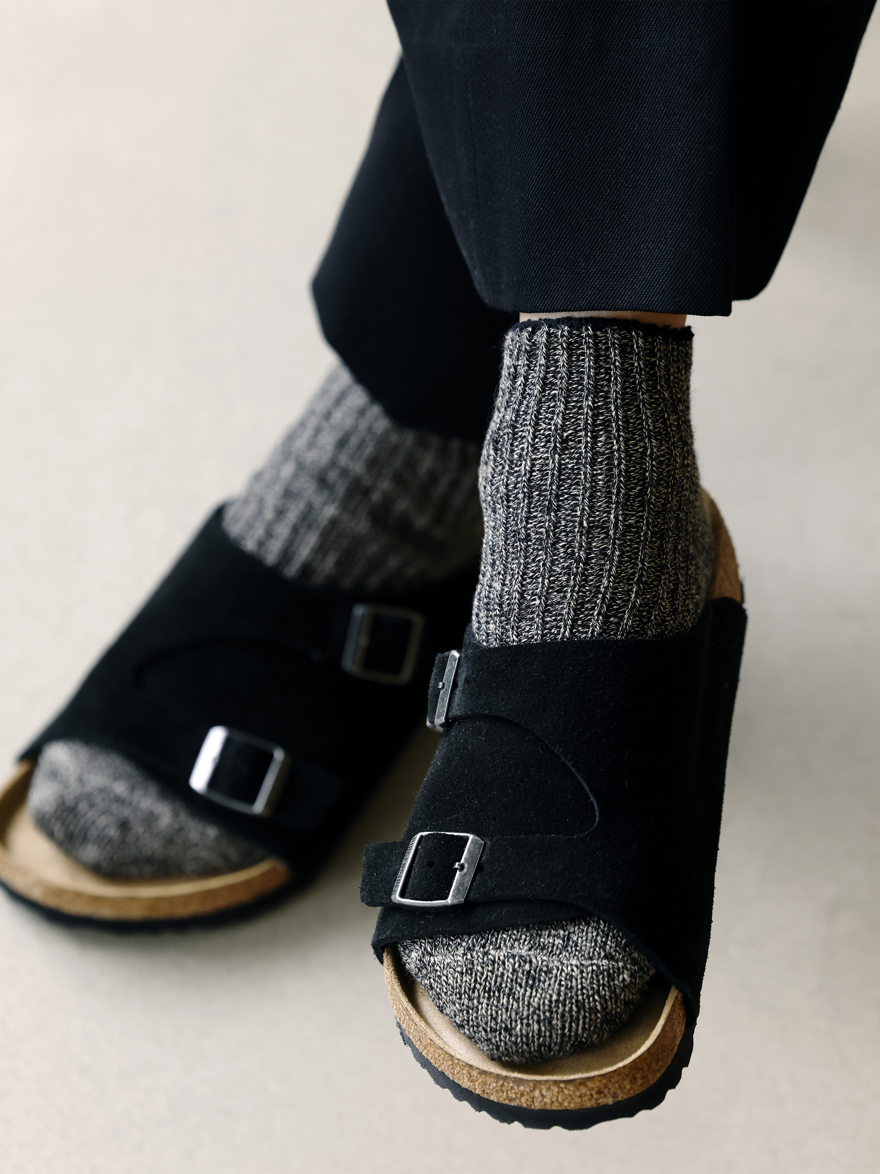 Tabio MEN】ピュアリネン 本気の麻ちょい長スニーカー丈ソックス