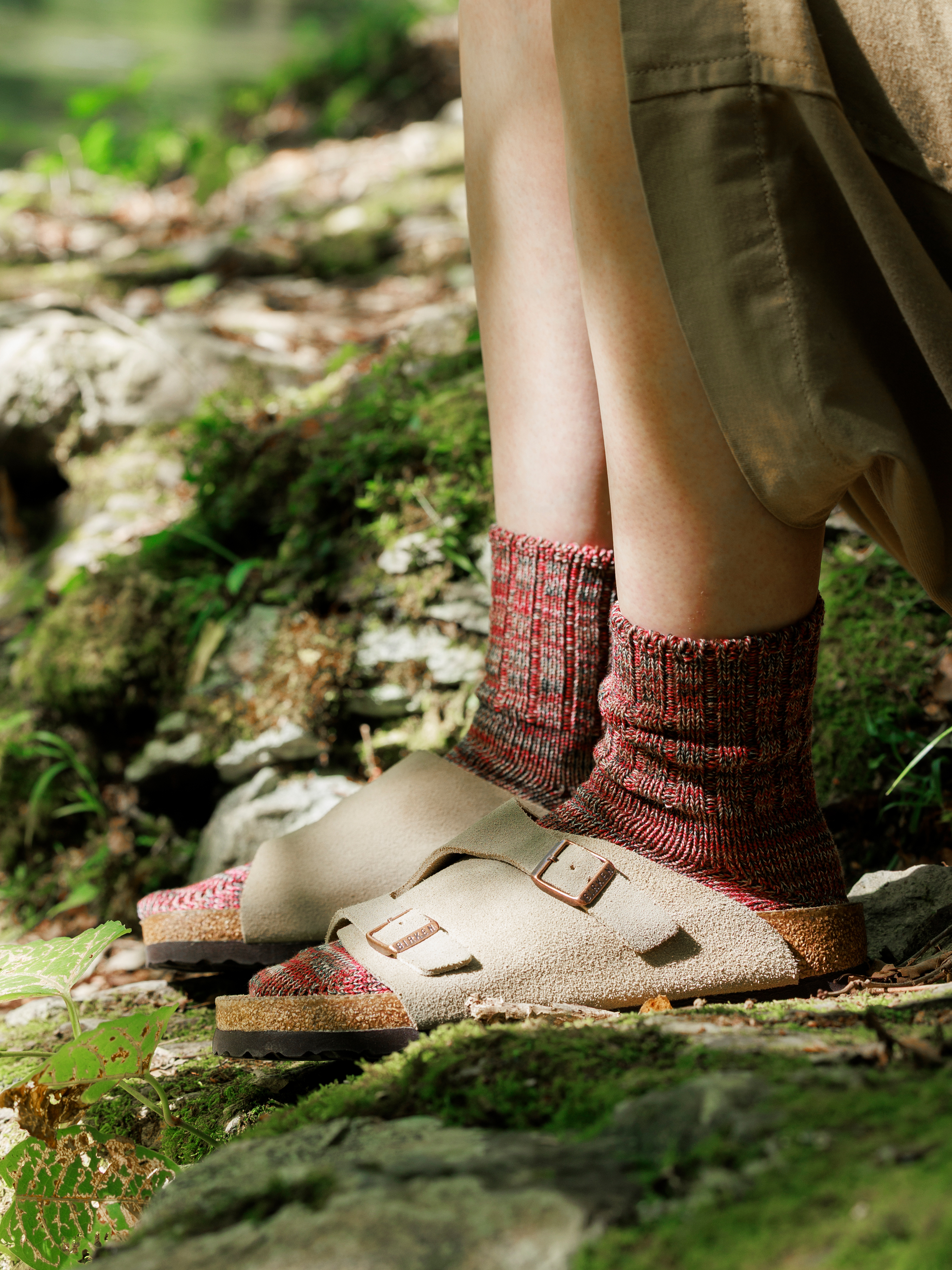 Tabio MEN】引き揃え3×1リブベタショート丈ソックス